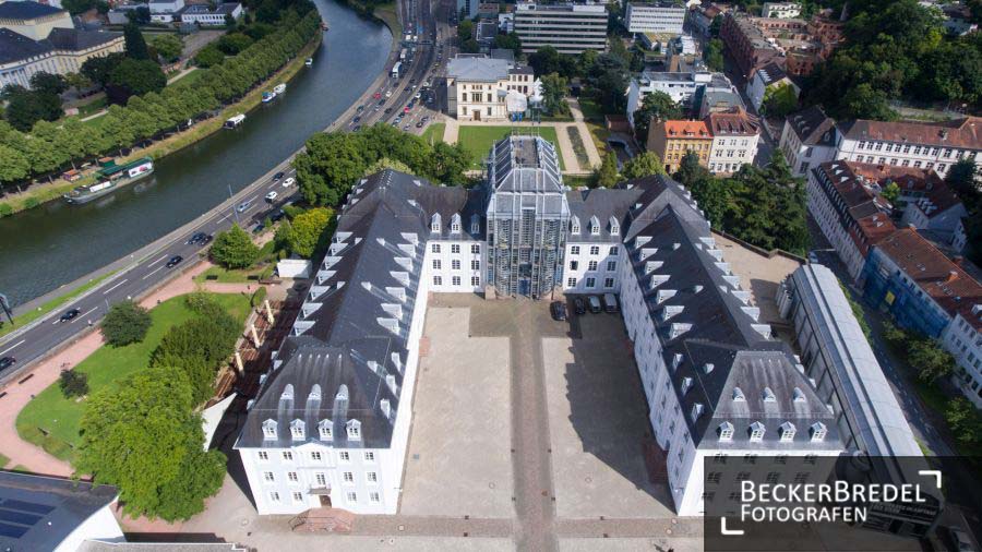 Drohnenfoto Saarbrücker Schloss